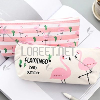 فلامنجو - طباعة - رسمة فلامنجو - محفظة فلامنجو - مقلمة فلامنجو - ادوات مدرسية -كيوت - لوازم مدرسية - جامعة - لوريت