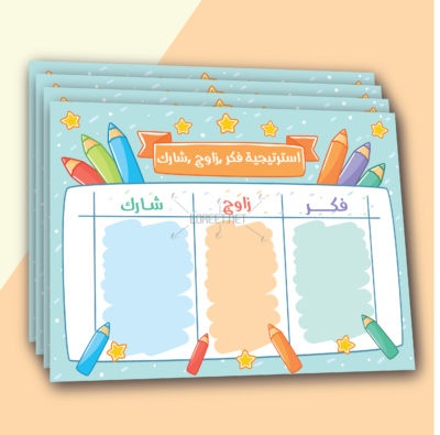 استراتيجيات تعلم نشط - حقيبة التعلم النشط - استراتيجية فكر وزاوج وشارك - تعلم نشط - لوريت - استراتيجيات
